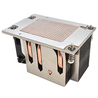 Professionnel pour AMD SP3 2U refroidisseur de processeur ventilateur de refroidisseur de serveur haute puissance avec 4 matériaux en aluminium de cuivre à Dissipation thermique rapide