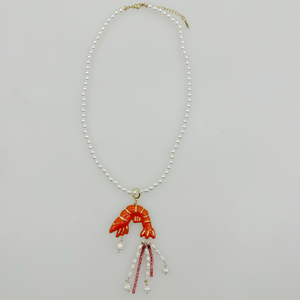 Nuova collana <span class=keywords><strong>con</strong></span> ciondolo a forma di gamberetti marini <span class=keywords><strong>con</strong></span> catena a clavicola 18k Color oro ritenzione stile migliorato - Product Image 6