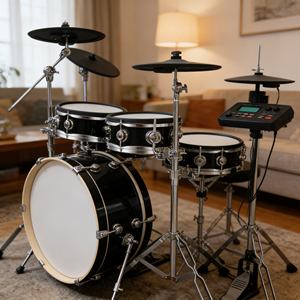 <span class=keywords><strong>Batterie</strong></span> électronique pour enfants <span class=keywords><strong>à</strong></span> succès avec des pads colorés et des jeux intégrés, rendant l'apprentissage musical amusant et facile - Product Image 1