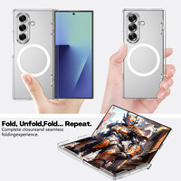 Funda Plegable Ultra Mate para Samsung Galaxy Z Fold 8, Carga Inalámbrica Magnética, Doble Bisagra, Cobertura Total, Antigolpes, Delgada