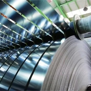 Ligne de découpe automatique de bobines d'acier avec contrôle PLC, roulement et moteur, machine de refendage de tôles métalliques à grande vitesse - Product Image 2