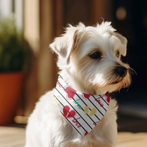 ผ้าพันคอสุนัขแบบสามเหลี่ยม พิมพ์ลายดิจิตอลสีสันสดใสตามสั่ง อุปกรณ์กรูมมิ่งสัตว์เลี้ยง พิมพ์ลายเองได้ ขั้นต่ำในการสั่งซื้อน้อย - Product Image 4