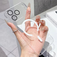 Coque de téléphone PC ultra-fine sans cadre pour iPhone 18 Pro 17 Air 16 15 14 13 12 11 Pro Max Plus, compatible avec la charge magnétique sans fil, transparente
