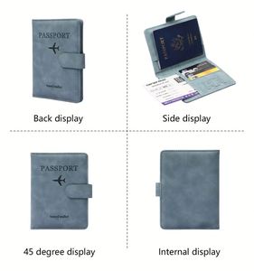 Bolsa para Pasaporte Multifuncional con RFID, Impermeable, de Cuero PU, Porta Tarjetas SIM e Identificación, Regalo Promocional Personalizado para Viajes - Product Image 2