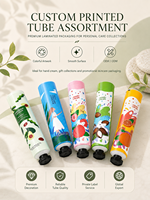 Tubos Cosméticos Vacíos de Aluminio y Plástico, Duraderos, de Tamaño Personalizado, Tipo Exprimible, con Tapa de Rosca, para Crema de Manos, con Impresión UV y Serigrafía de Logotipo