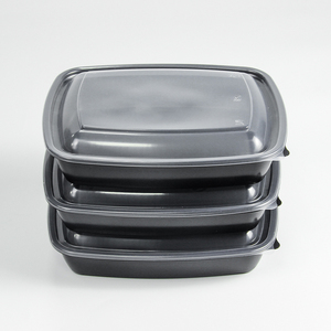 factory price 1100ml Rectangle Clear Disposable Eco-Friendly Leak Proof Plastic Lunch Box Food Containers - Product Image 2