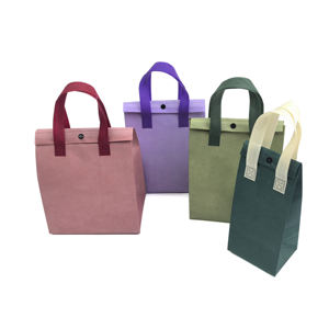 Sac isotherme personnalisé en aluminium recyclé, imperméable, avec fermeture à ruban adhésif double face, pour la livraison de nourriture et de boissons, motif dessin animé - Product Image 2