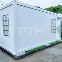 Maison modulaire en acier préfabriquée PTH de 20 pieds - Construction rapide, bureau mobile de luxe