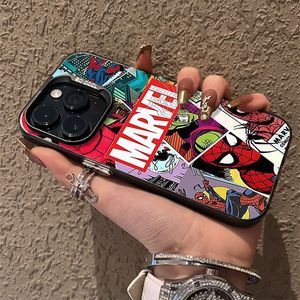 Nhãn màu đỏ Spider-Man Double Layer IMD màu bạc trường hợp điện thoại cho Iphone 11 12 13 14 15 16 17 Pro Max 16e Phụ kiện điện thoại - Product Image 5