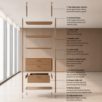 Étagère à livres modulaire en bois, étagères ouvertes, structure métallique, rangement de bureau, bibliothèque personnalisée