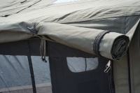 Tente gonflable de luxe d'Oxford de terylene-coton de la nouvelle personne 4-8 de conception pour des voyages de Glamping