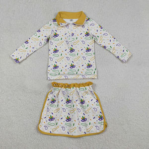 Shorts de yoga pour filles, jupes imprimées, coton biologique, élasthanne, vêtements de sport doux, vente en gros, vêtements de boutique - Product Image 4