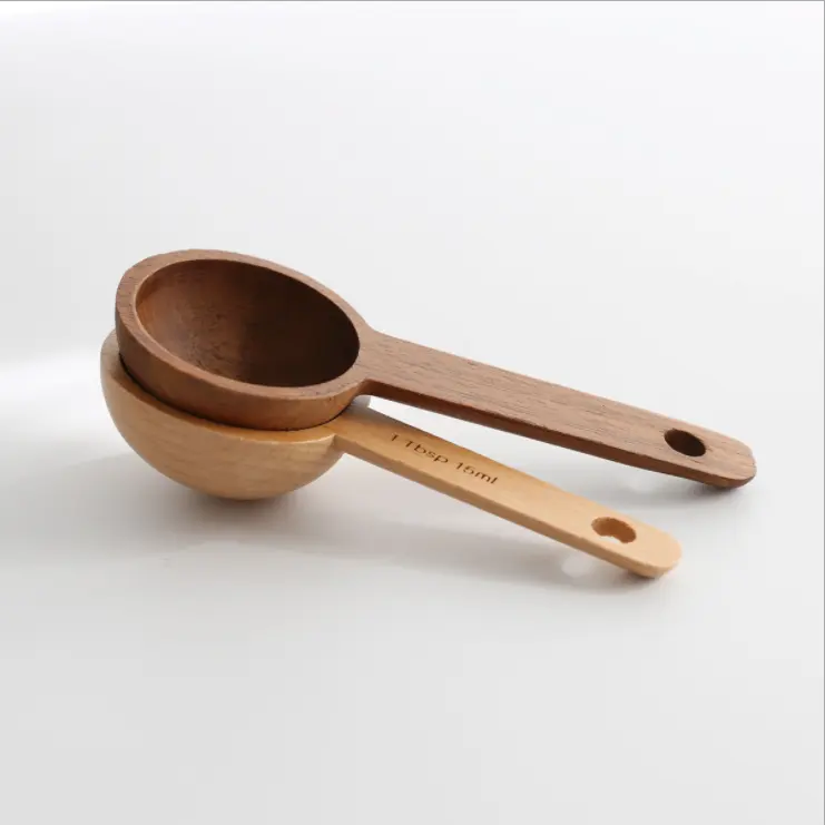 Wooden Coffee Measuring Scoop Wooden Coffee Tea Measuring Spoon