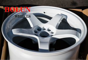 Jantes de course forgées blanches personnalisées en alliage pour <span class=keywords><strong>Nissan</strong></span> Skyline R33 R34 18X10.5 ET15 19x9.5 + 30 18x9 + 22 18x9.5 + 12 jantes de course - Product Image 4