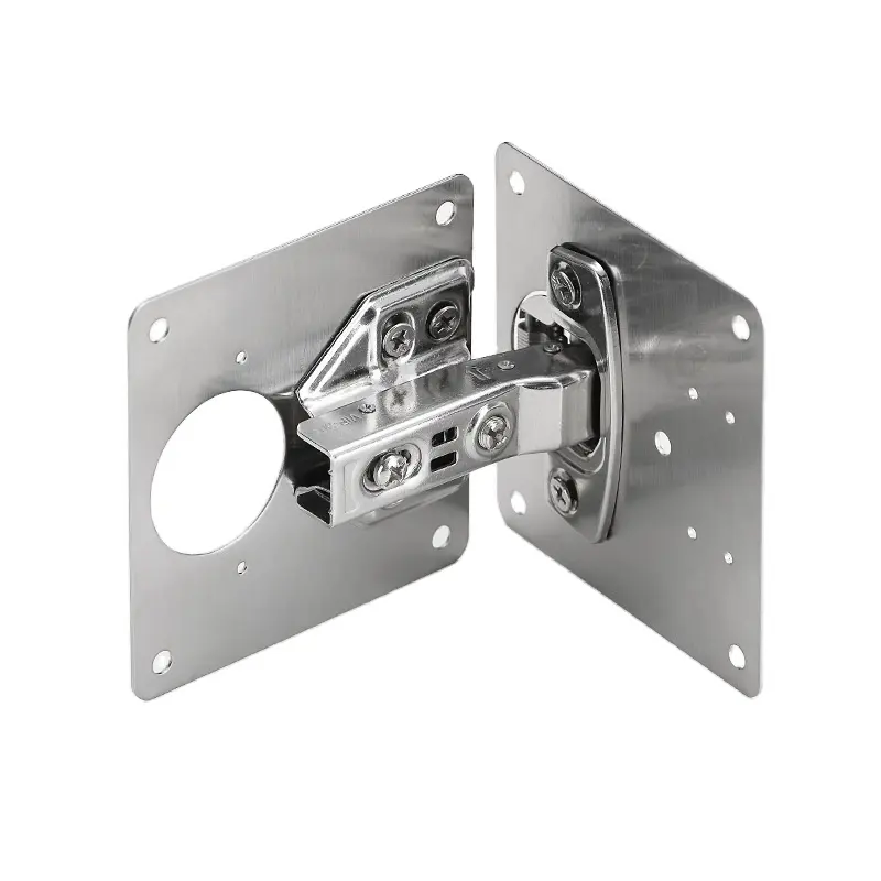 Stainless steel hinge fixing plate reinforcement hardware fittings cabinet door mounting plate wardrobe door damage repair plate