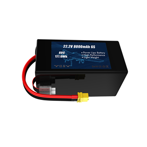 공장 직접 22.2V 6S <span class=keywords><strong>7700mAh</strong></span> <span class=keywords><strong>Lipo</strong></span> 배터리 75C 리튬 배터리 팩 FPV 드론 RC 경주 용 자동차 Happy 모델 - Product Image 2