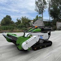 Tondeuse à gazon robotisée télécommandée à chenilles en caoutchouc agricoles, tondeuse tout-terrain, livraison gratuite, certifiée CE et EPA