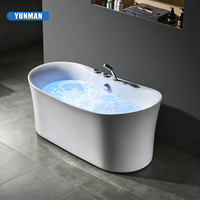 Baignoire Spa Moderne en Acrylique Autoportante Portable pour Hôtels, 12 Jets, Écologique, Température Constante, Profonde