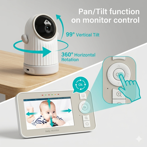 กล้องวงจรปิดสำหรับเด็ก KT412T หน้าจอ IPS 4 นิ้ว พร้อม WiFi แบตเตอรี่แบบชาร์จได้ 3000mAh ระยะเชื่อมต่อ 1000 ฟุต รองรับ Tuya Smart Life - Product Image 4