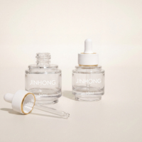 Botol Kaca Premium Custom Kosong 30ml 50ml untuk Serum Wajah, Minyak Esensial, dan Kemasan Minyak Serum Rambut