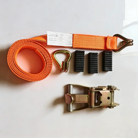 Sangle à cliquet rétractable en polyester de 2 pouces, résistance à la rupture de 1200 kg, pour chargement de camions, personnalisable, vente en gros