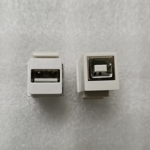 Adaptateur Keystone USB 2.0 Femelle A vers Femelle B Blanc pour Utilisation en Télécommunications - Product Image 1
