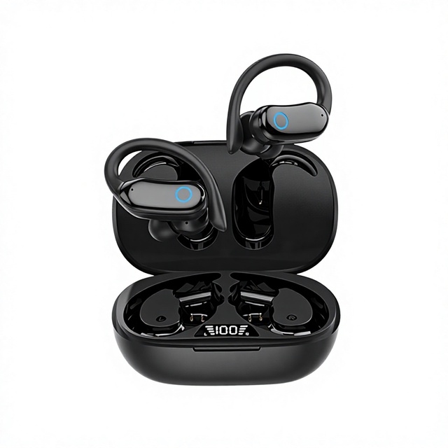 Custom-designed IPX7-waterproof Plastic Wireless Earbuds Featuring Jerry Chipset Sports Running High-quality Sound 3 Hours