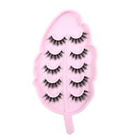 Faux cils réalistes de style occidental, volumineux, recourbés, à une seule bande, longs