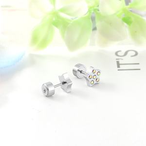 <b>Cheap</b> <b>Jewelry</b> <b>Set</b> Star Shape <b>Jewelry</b> Type Stud Earrings Girls Screw Back Earrings - Product Image 6