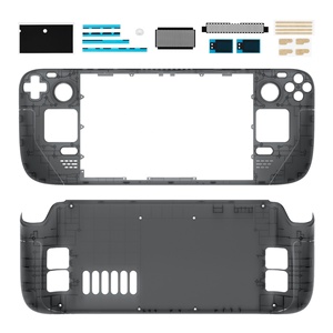 EXtremeRate Coque de remplacement transparente noire personnalisée pour Steam Deck LCD - Product Image 1