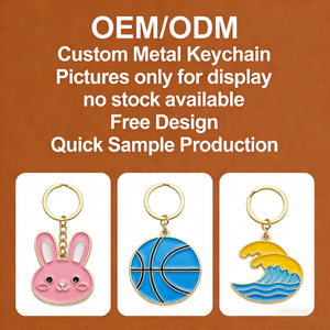 Portachiavi in Metallo Smaltato Personalizzato con Logo, <span class=keywords><strong>Serie</strong></span> Cuore, Forma Personalizzata, Colore a Scelta, con Strass alla Moda a Forma di Amore - Product Image 4