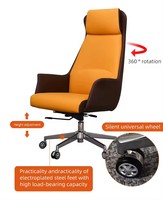 Meilleure chaise de bureau au design contemporain Chaise d'ordinateur en cuir synthétique pour le traitement de la douleur coccygienne
