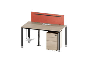 Ofis personeli için açık alan işyeri için 2 4 6 8 Seaters Coworking ofis mobilyası için Modern ahşap modüler ofis masası - Product Image 2