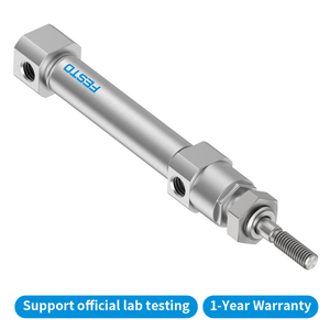 กระบอกลมนิวแมติกแบบสั้นทรงกลม FESTO รุ่น DSNU-S น้ำหนักเบา ปรับแรงกระแทกได้เอง รุ่น DSNU-S-8-10-P-A-MQ - Product Image 4
