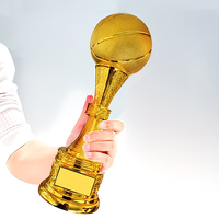 Trophée Sportif Écologique en ABS Plaqué Or Gravé, Récompense MVP Champion Personnalisée pour Basketball et Football Américain – Vente en Gros
