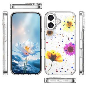 เคสโ<span class=keywords><strong>ท</strong></span>รศัพ<span class=keywords><strong>ท</strong></span>์มือถือกันกระแ<span class=keywords><strong>ท</strong></span>กแบบกำหนดเอง ลายดอกไม้ 3 มิติ เคลือบอีพ็อกซี่ ฝาหลังอะคริลิกแข็ง สำหรับ iPhone 17 16 15 14 Pro Max 17Air - Product Image 1