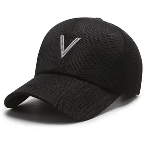 Thể Thao Nam Mùa Hè Sun Dad Gorras Thêu Trucker Mũ Tùy Chỉnh 6 Bảng Bóng Chày Lưới Mũ Mũ