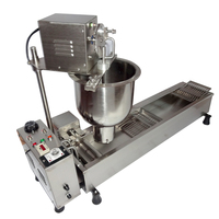 Penggoreng Donat Otomatis Harga Terjangkau Pembuat Donat Listrik Komersial Mesin Pembuat Donat Bahan Stainless Steel Food Grade
