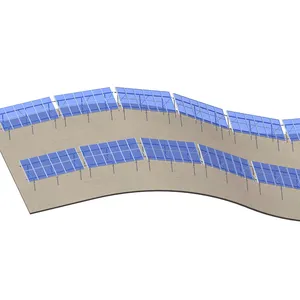 Boden montierte PV-Systeme für Solarenergie Geeignete Verwendung in geneigneten Bergen