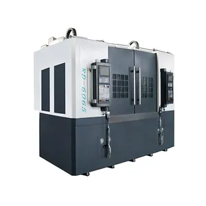 Kim loại RD-VL6065S đôi đôi trục chính Heavy Duty CNC máy tiện đứng tự động tháp pháo Lathe