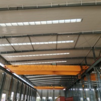 Chariot de treuil robuste 10 tonnes, grue à double poutre sur rail avec télécommande