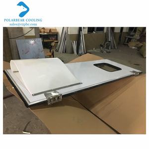 Porte <span class=keywords><strong>de</strong></span> circulation métallique à double action commerciale avec pare-chocs en caoutchouc anti-collision - Product Image 4