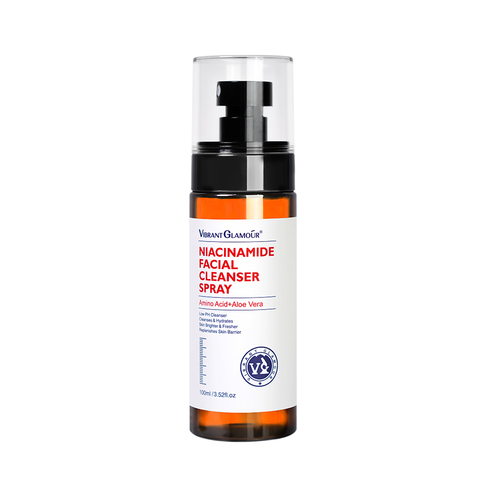 Levendige Glamour Niacinamide Gezichtsreiniger Spray Diepe Reinigende Whitening Gezichtsreiniger