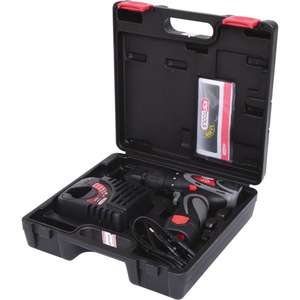 KS เครื่องมือ-515.3535เครื่องเจาะไร้สาย, 24Nm 1.870รอบต่อนาที10,8โวลต์พร้อมแบตเตอรี่1ก้อนและที่ชาร์จ1ก้อน - Product Image 1