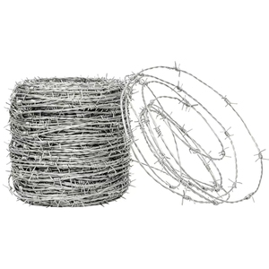 <span class=keywords><strong>Fil</strong></span> <span class=keywords><strong>de</strong></span> fer barbelé galvanisé antivol à 2 brins <span class=keywords><strong>de</strong></span> 2,5 mm, haute qualité, anti-escalade, <span class=keywords><strong>bobine</strong></span> <span class=keywords><strong>de</strong></span> 500 m - Product Image 1