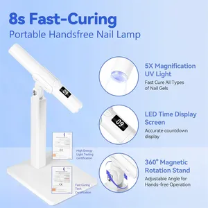 Lámpara LED Portátil Mini Recargable para Uñas, Lámpara UV LED Mini para Secado de Gel, Luz UV Inalámbrica para Curado de Resina, Mini Secador de Uñas - Product Image 2