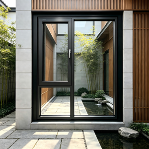 Fenêtre à battant en aluminium Deioux à cadre fin, grand panneau de verre, vue panoramique, double vitrage à rupture de pont thermique, design moderne - Product Image 1