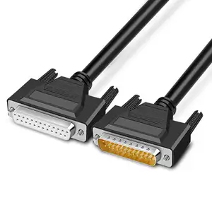 Kaliteli Rs485 Rs232 Pl2303 Db9 seri d-sub 15 Pin dişi düz kablo konektörü güç kabloları ile çıplak tel uç kablo