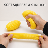 Jouet Squishy TPR Maïs à Remontée Lente, Jouets Anti-Stress Alimentaires, Vente en Gros, Personnalisation OEM ODM