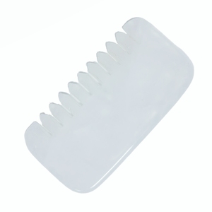 หวีคริสตัลสีขาว เครื่องมือสปาหยกนวดหนังศีรษะ กัวซา - Product Image 2